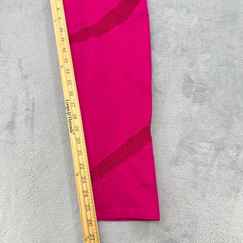 Pink Chloe X Halle Pink Leggings XXL High Waist Crossover Cropped Eyelet Detail