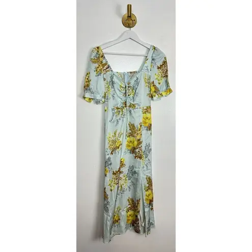 FAVORITE DAUGHTER The Vineyard Floral Print Maxi Dress in Sky Blue Size US 0