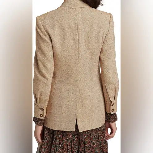 Veronica Beard Pyle Dickey Blazer Jacket Oatmeal Tweed Blazer Size 0