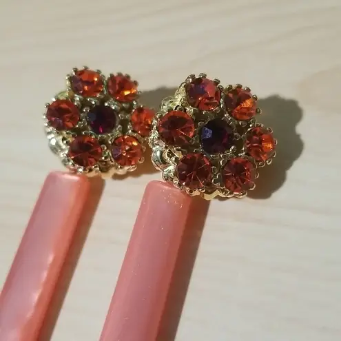 Rachel Comey Mission Acrylic Matchstick Drop Earrings Rhinestone Clutter ~ NWOT