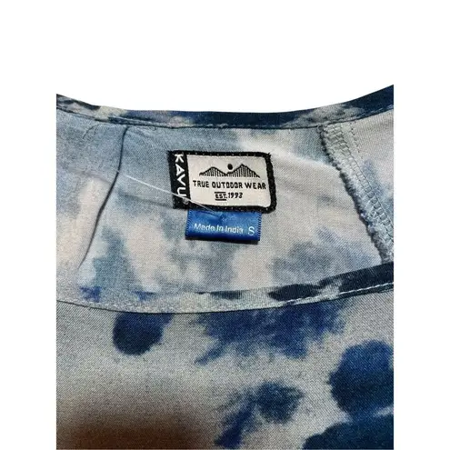 KAVU true outdoor wear tye dye dress sz Small Blues and grays