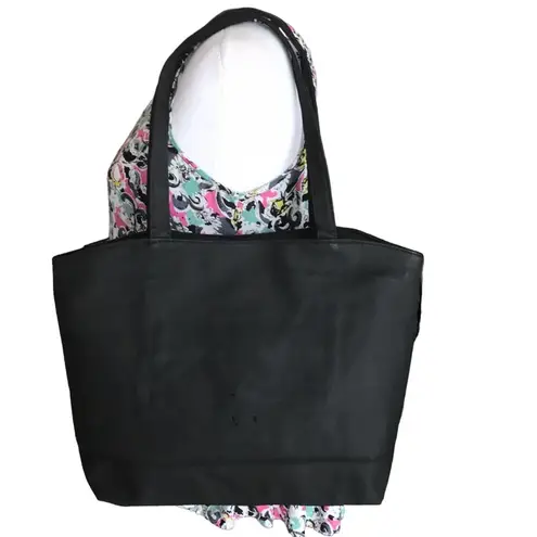 FAUX LEATHER BLACK WITH EMBELLISHED BOW DESIGN SHOULDER BAG