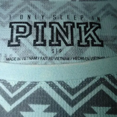 PINK Womens Aztec Print Pajama Set Size S