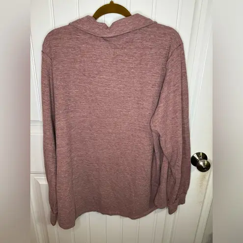 Free People  Beach Heathered Red Burgundy Button Up Shirt