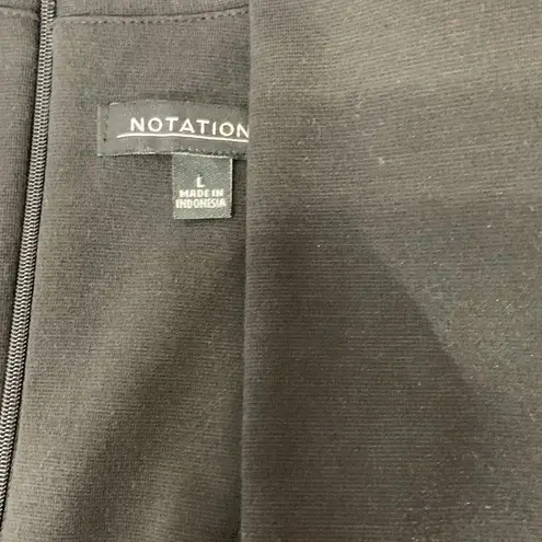 Notations Little Black Midi Dress NWT Size Large