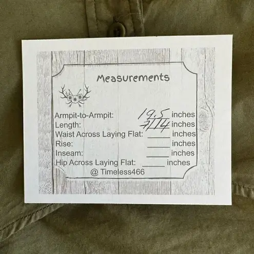 Vetta Olive Green Long Sleeves Button Down Cropped Top SZ S #1971