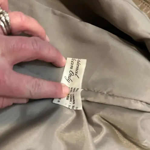 Comint Genuine Leather Suede Mix Bomber Jacket Mens Size Medium Brown Vintage