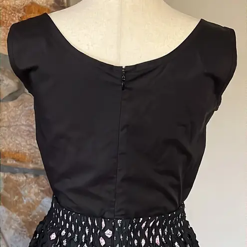 Carven Dress with Lattice Overlay Size 6