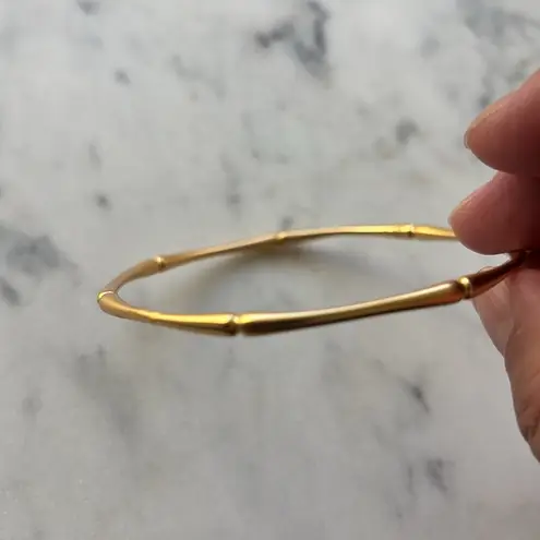 NWOT Julie Vos bamboo Gold Bangle Bracelet