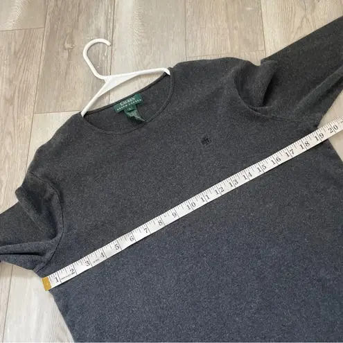 Lauren Ralph Lauren Top cotton long sleeve womens Gray (large) vintage classic