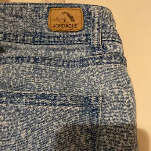 Jordache Women’s Capris jeans skinny cropped mandala size 12 print pattern EUC