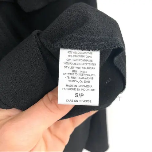 Ro & De Ruffle Tank Multi Color Straps Black S