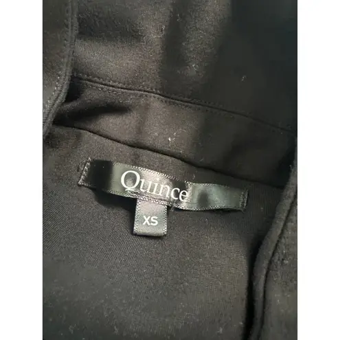 Quince Women's Black Ultra Stretch Ponte Blazer, Size XS, EUC