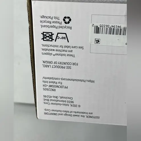 Isotoner Women’s Memory Foam Slippers Blue Fog XL 9.5-10 Indoor Outdoor Washable