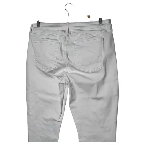 Pistola  Jeans Womens 32 Jennifer High Rise Skinny Distressed Stretch Oslo White