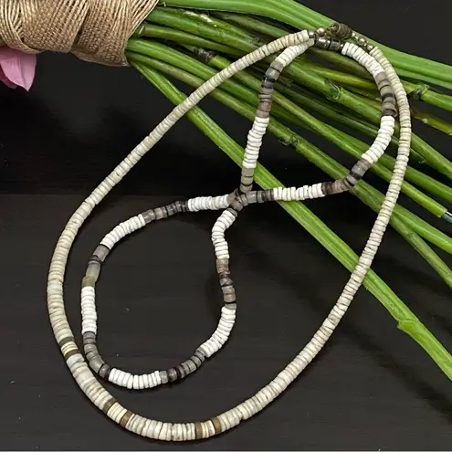 2 Natural Sea Shell Beads Boho Puka Shell Necklace