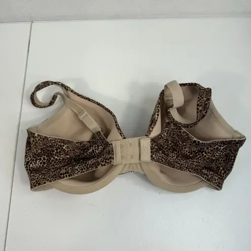 Vanity Fair 38D Body Sleeks Bra 75266 Underwire Lightly Lined Animal Print