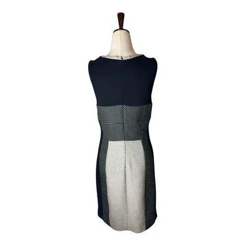 Yoana Baraschi Anthropologie Dress Women 8 Black Dotted Column Sheath Mini Retro