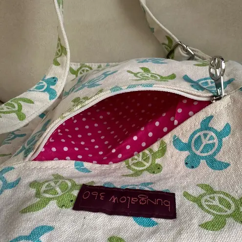 Bungalow 360 Crossbody Bag with Sea Turtle Print. Excellent used condition! Blue