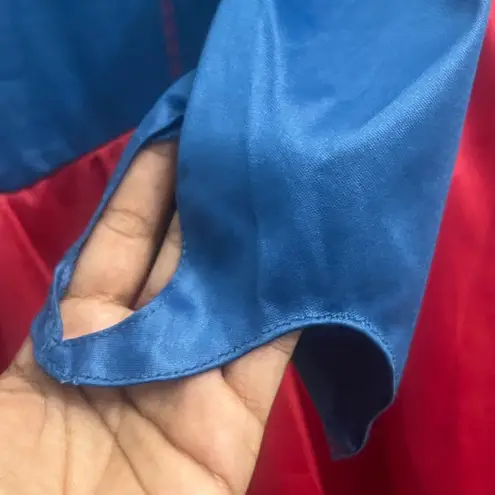 Rubies HALLOWEEN SUPERGIRL womens costume Large blue red dress cosplay