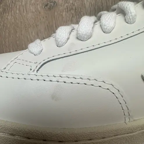 VEJA Shoes V-12 Leather Classic Court Low-Top Sneakers White Sz 8