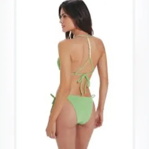 NWT VIX beaded bikini set Green Size L