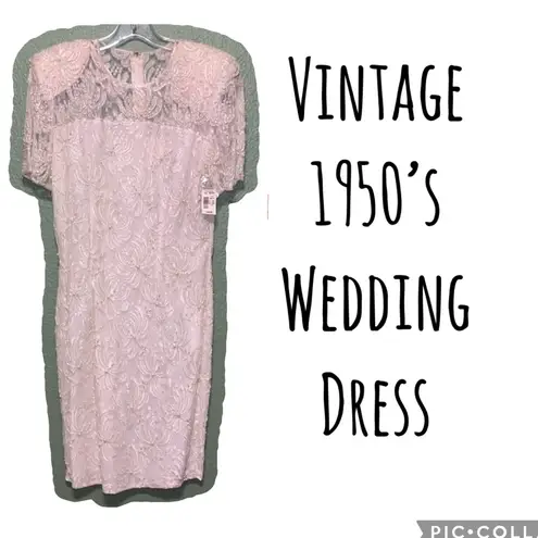 Robert Anthony Vintage Ivory Lace Beaded Wedding Dress Size 4