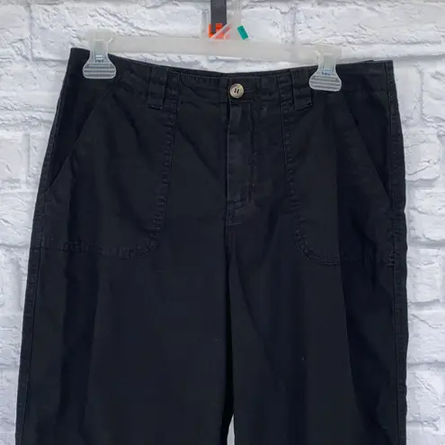 White Stag 100% cotton chino Capri pants black size 8 petite women