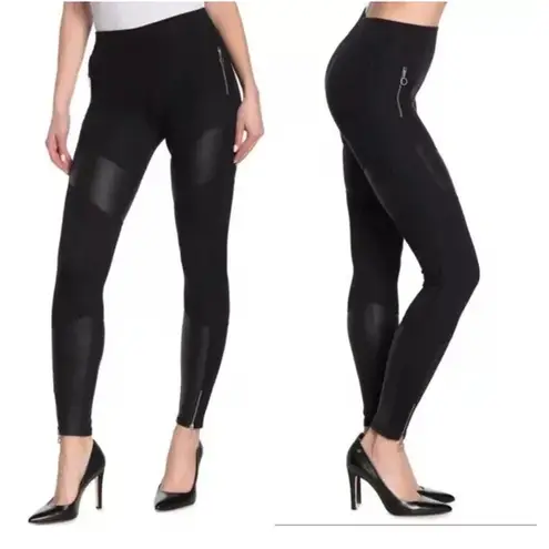 ALLSAINTS NWOT All Saints Terro Paneled Black Leggings with Zippers, Elastic Waist