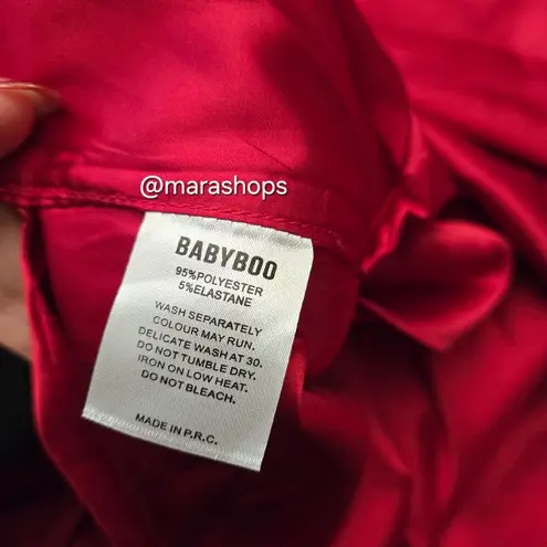 BabyBoo Ariel Red Maxi Dress Size XS