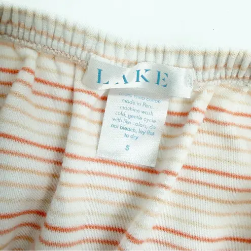 Lake Pajamas Pima Ruffle Nightgown Bellini Ombre Stripe Cotton