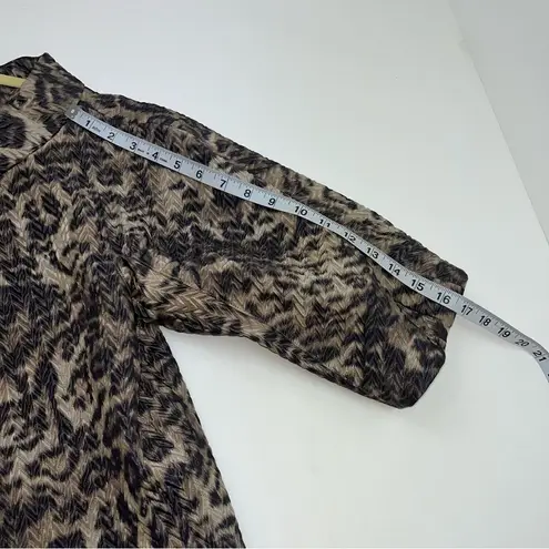 TERI JON by RICKIE FREEMAN Animal Print Snakeskin Evening Jacket Size 14 *FLAWED Brown