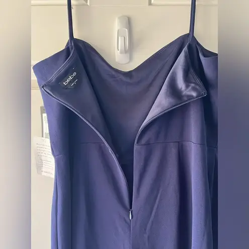 Bebe  NWT OPEN LEG SCUBA JUMPSUIT size xl in navy women’s trendy