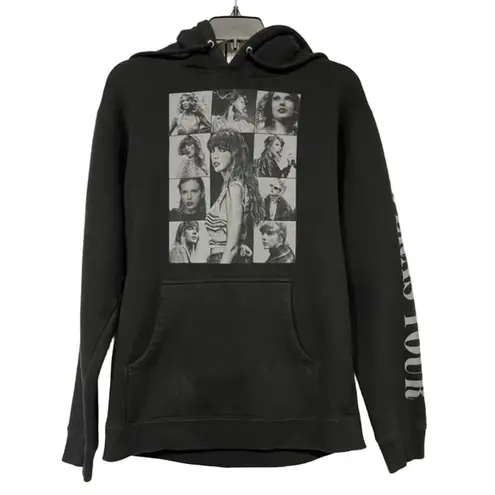 Taylor Swift  Eras Tour Official Merch Black Hoodie Unisex Size Large