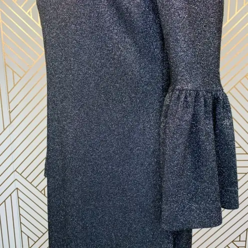 Ted Baker  Hanneh Fluted Metallic Knit Mini Dress‎