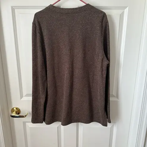 CRAZY HORSE Brown Sweater Size L