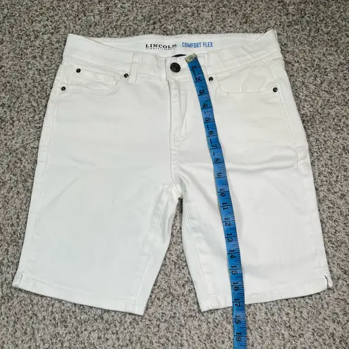 Lincoln Outfitters Women's White Comfort Flex Denim Shorts Size 8