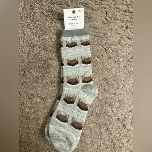 American Eagle  Outfitters AE Aerie Raccoon & Multicolor Speckled Crew Socks Set