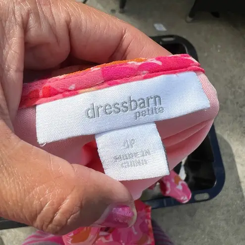 Dressbarn Petites dresses | high low Ruffle Slip dress | Size 4P Pink