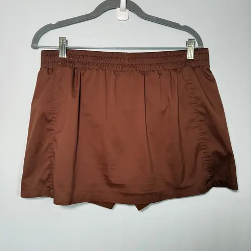 Girlfriend Collective Birdie Skort Terra Brown Womens XL