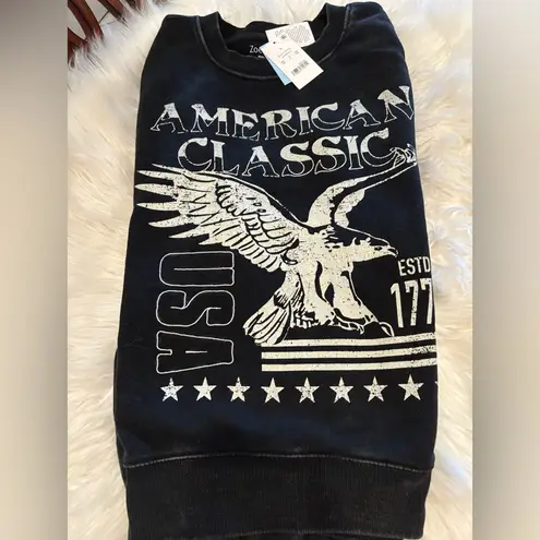 Zoe & Liv 🎸 Black American Classic Sweatshirt size L 🎸