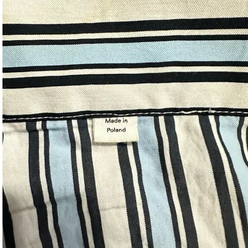 Chinti & Parker Midsummer Relaxed Shorts Women's 4 Off White Blue Tie Waist RTR