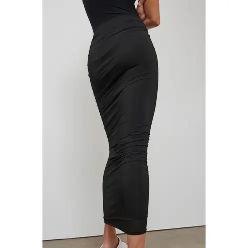 WARDROBE.NYC Layered Tube Skirt in Black Small New Womens Maxi Long