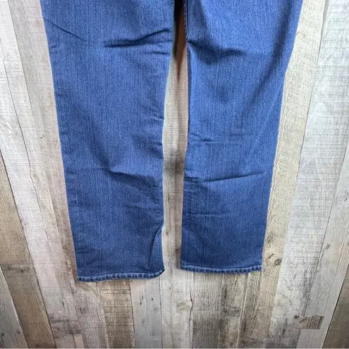 Riders By Lee Indigo Size 8 Petite Mid-Rise Straight Leg Blue Jeans 5 Po…