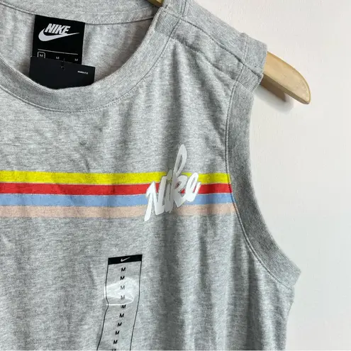 Nike  Cotton Knit Sleeveless Shorts Romper Logo Rainbow spring summer M new nwt