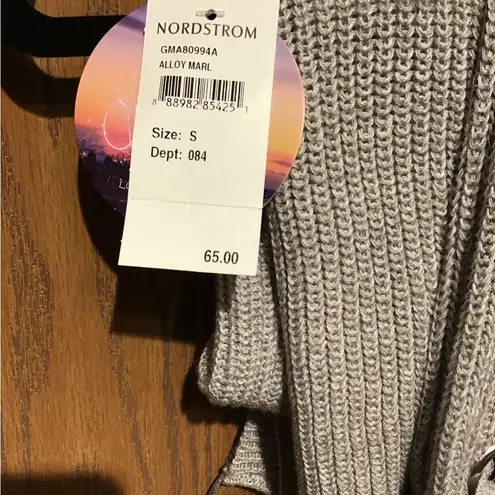 Love by Design Grommet Sleeves Sweater - Nordstrom Small NWT