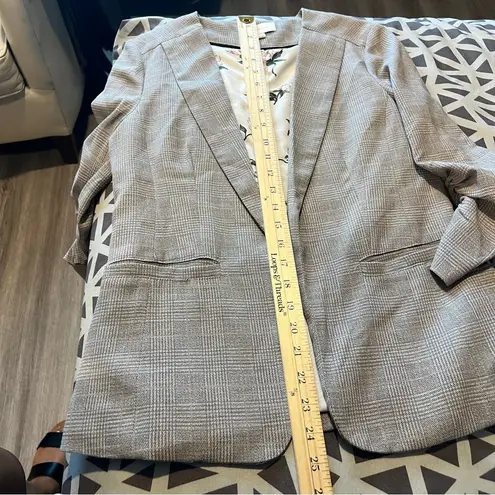 Skies Are Blue Raja Printed Collarless Blazer Womens Size XS