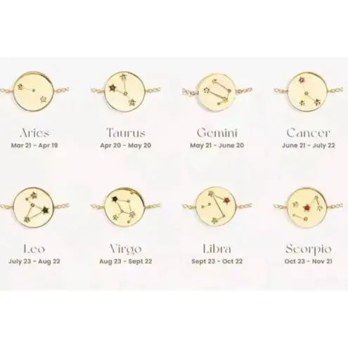 Boutique NEW “Taurus” Gold Filled Zodiac‎ Constellation Bracelet, 6-8”