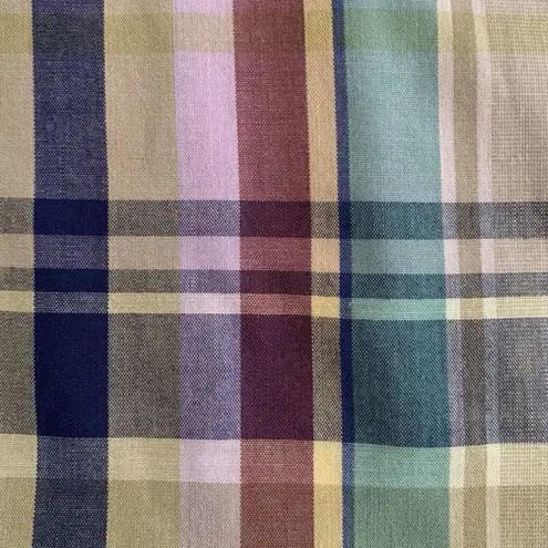 Vintage 80s Country Sophisticates Pendleton Pastel Plaid A Line Pleated Skirt 10 Blue