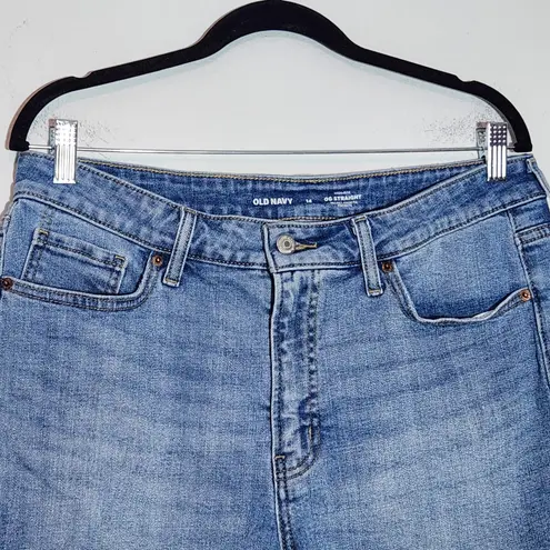 Old Navy  Women's Blue Cut-Off Denim Shorts Size 14 High-Rise Jean Shorts